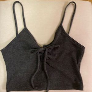Grey Crop Top